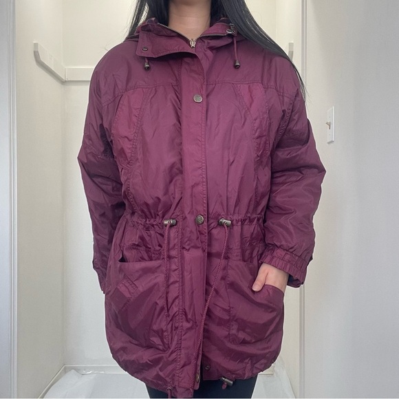 🌸 Women’s Ego 2-in-1 Jacket with Removable Lining – Burgundy 🌸 - Picture 2 of 15